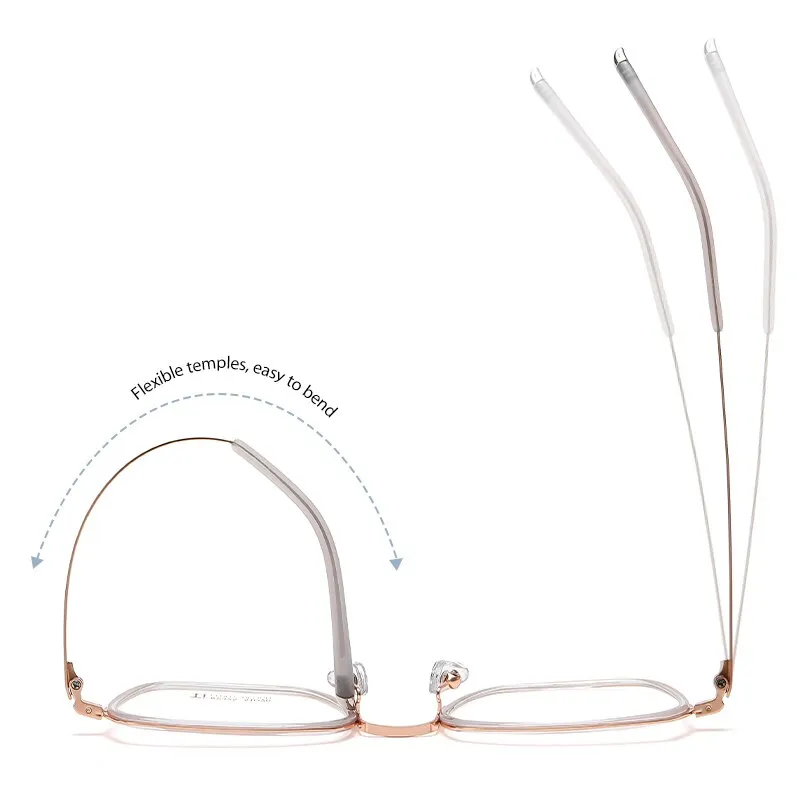 Reven Jate Unisex Full Rim Square Acetate Titanium Frame Eyeglasses R2325