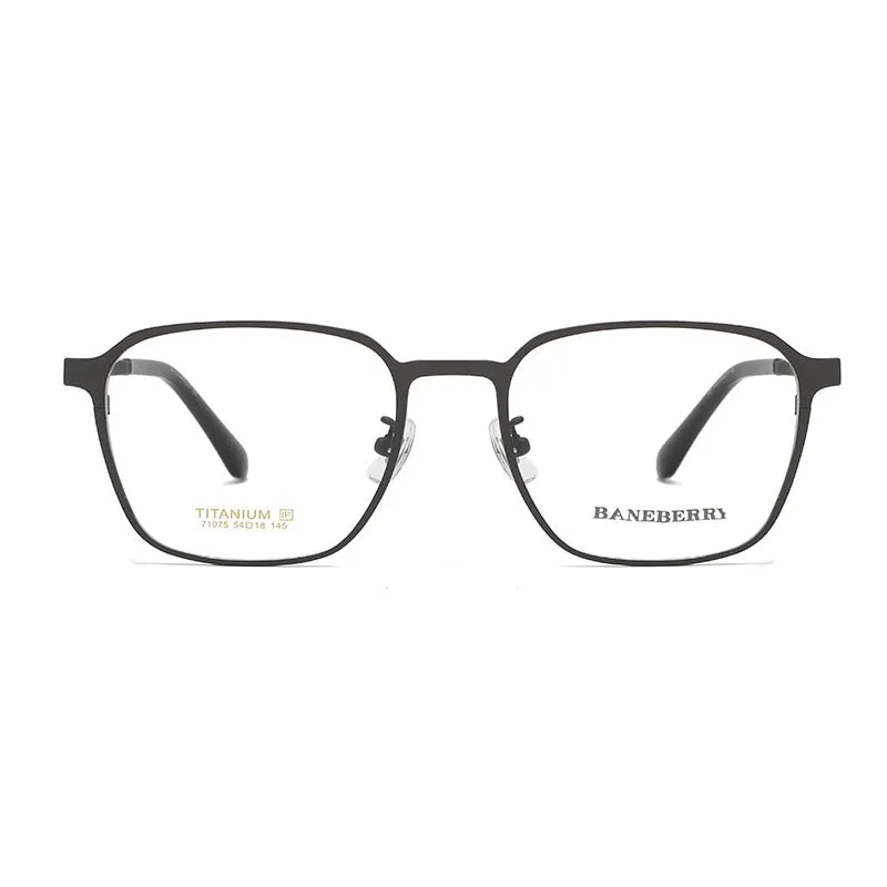 Reven Jate Unisex Full Rim Square Titanium Frame Eyeglasses 71075