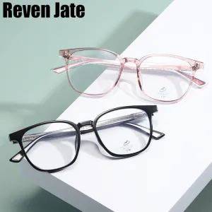Reven Jate Unisex Full Rim Square Tr 90 Acetate Eyeglasses 81245