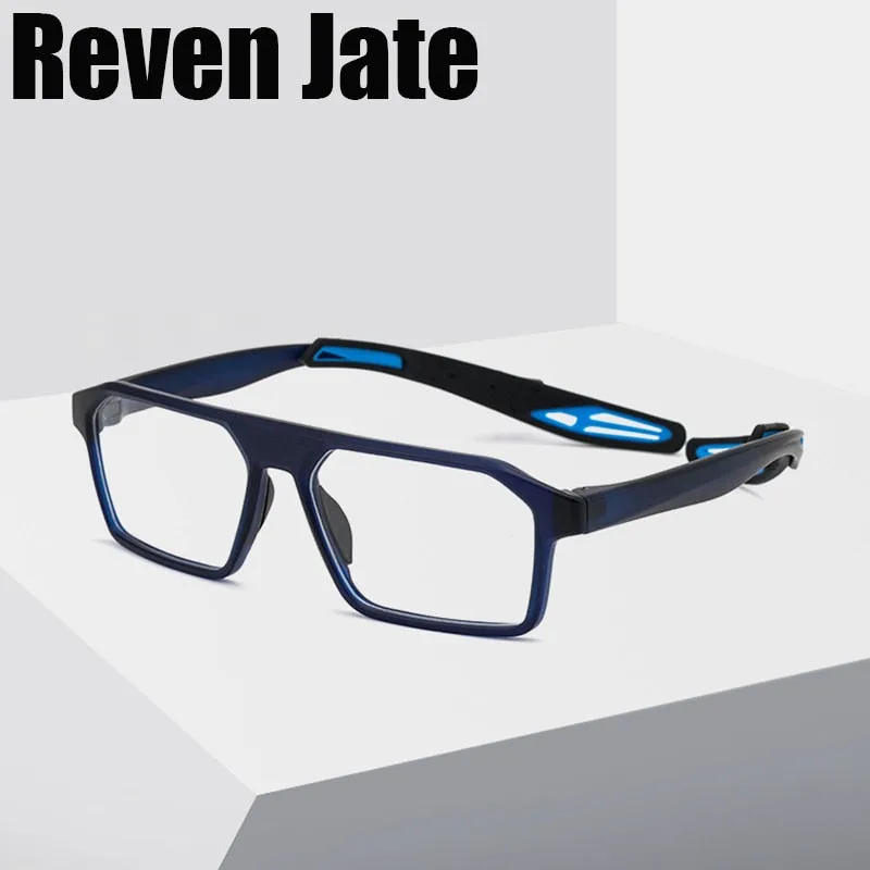 Reven Jate Unisex Full Rim Square Tr 90 Sport Eyeglasses 1218