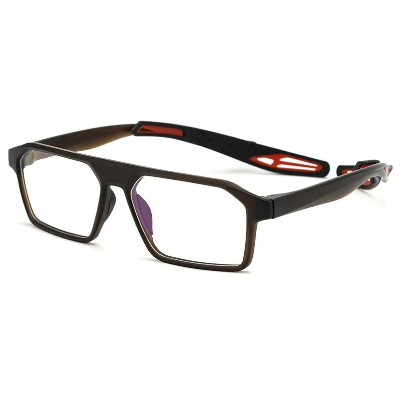 Reven Jate Unisex Full Rim Square Tr 90 Sport Eyeglasses 1218