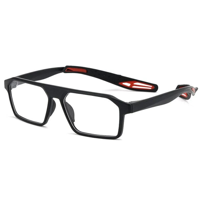 Reven Jate Unisex Full Rim Square Tr 90 Sport Eyeglasses 1218