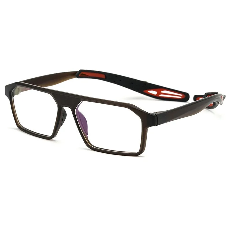 Reven Jate Unisex Full Rim Square Tr 90 Sport Eyeglasses 1218