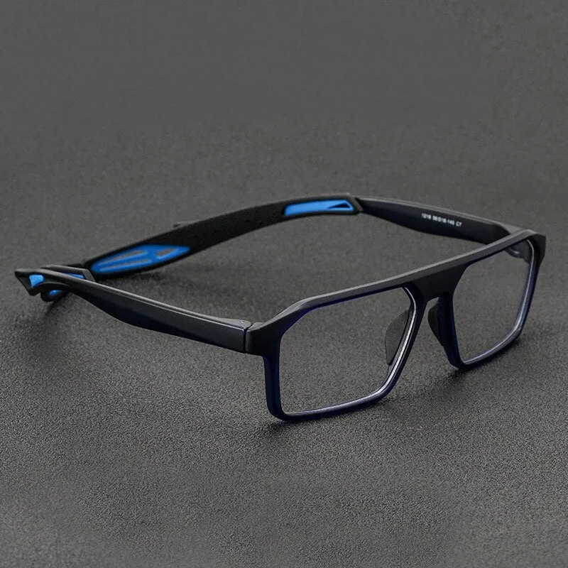 Reven Jate Unisex Full Rim Square Tr 90 Sport Eyeglasses 1218