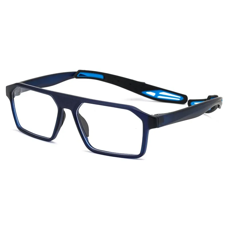 Reven Jate Unisex Full Rim Square Tr 90 Sport Eyeglasses 1218