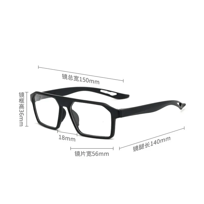 Reven Jate Unisex Full Rim Square Tr 90 Sport Eyeglasses 1218