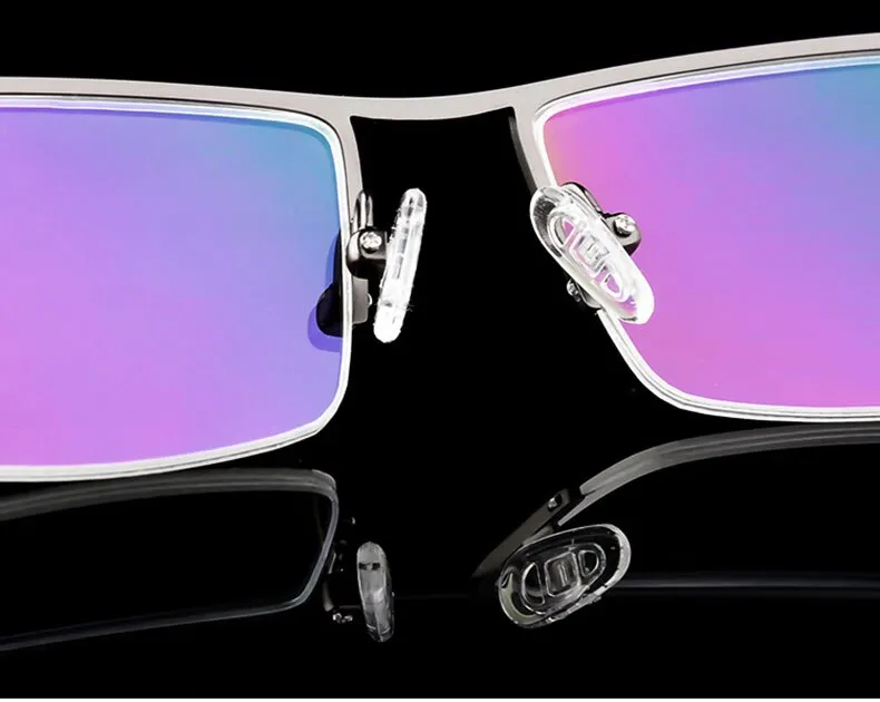Reven Jate Unisex Semi Rim Square Tr 90 Alloy Eyeglasses P8831