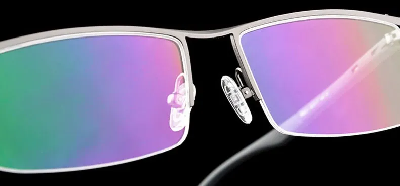 Reven Jate Unisex Semi Rim Square Tr 90 Alloy Eyeglasses P8831