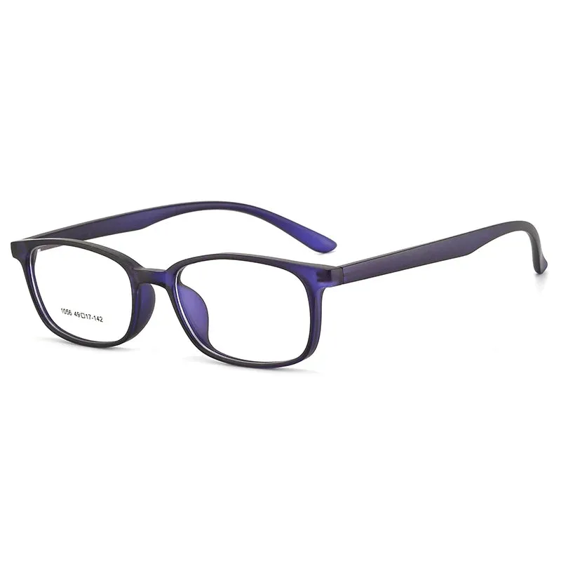 Reven Jate Unisex Small Full Rim Square Plastic Eyeglasses 1056