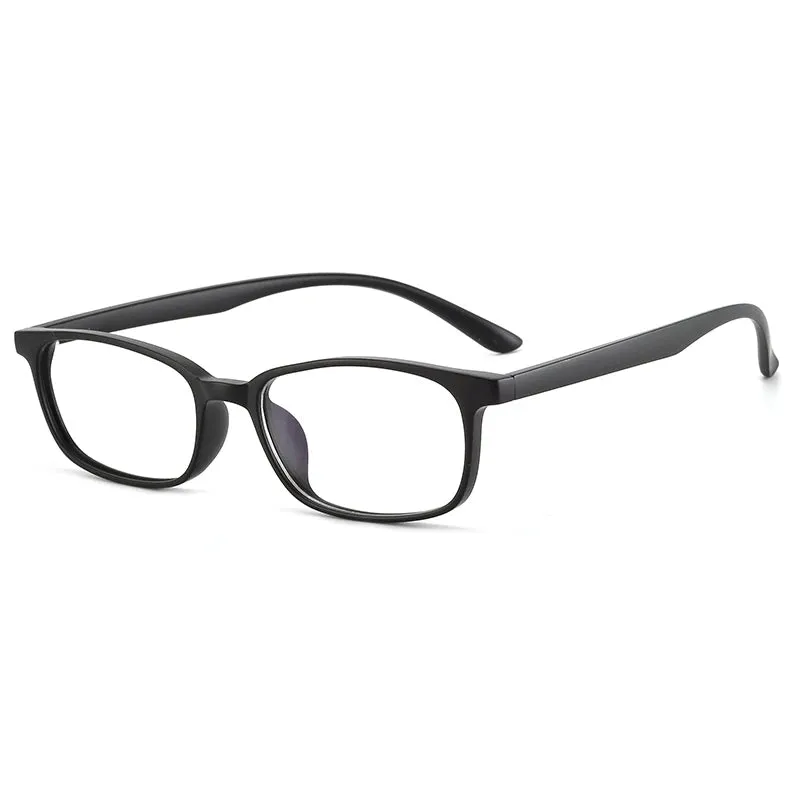 Reven Jate Unisex Small Full Rim Square Plastic Eyeglasses 1056