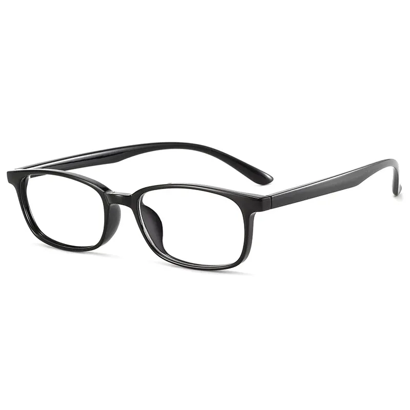 Reven Jate Unisex Small Full Rim Square Plastic Eyeglasses 1056