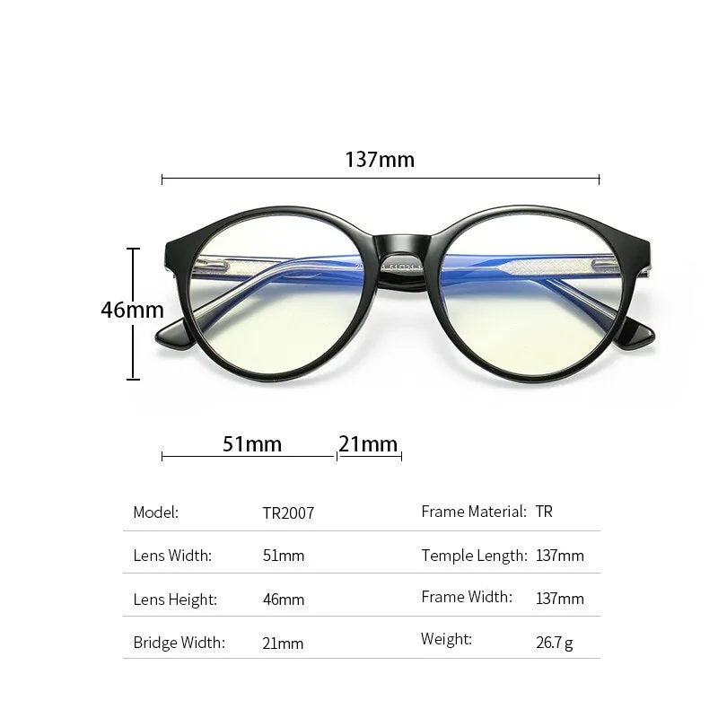 Reven Jate Women's Full Rim Round Tr 90 Eyeglasses 2007