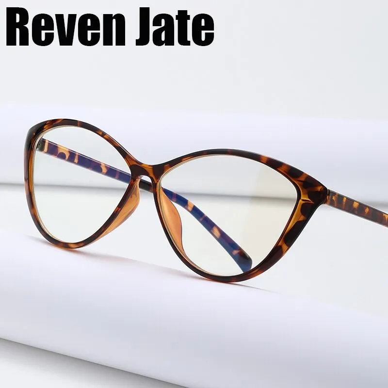 Reven Jate Women's Full Rim Square Cat Eye Tr 90 Eyeglasses 5865