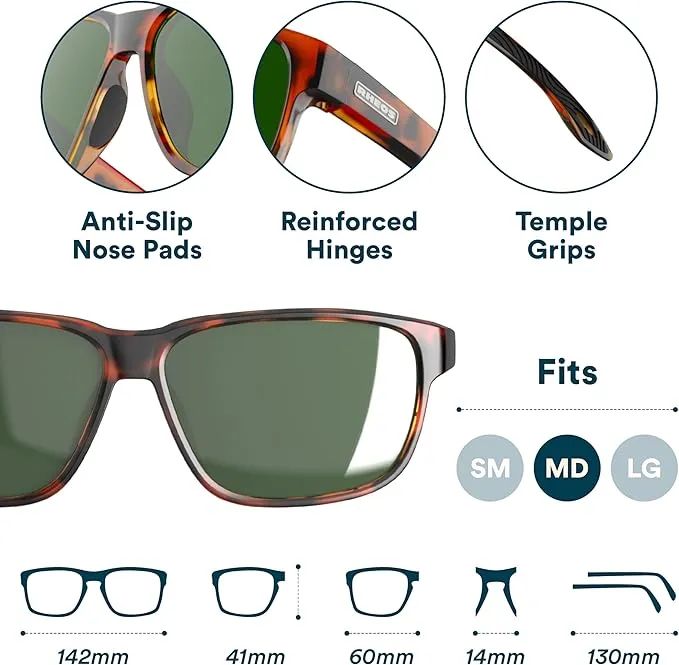 Rheos Edgewater Floating Boating & Fishing Polarized Anti-Glare Sunglasses