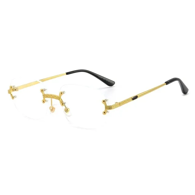 Rimless Frameless Retro Sunglasses