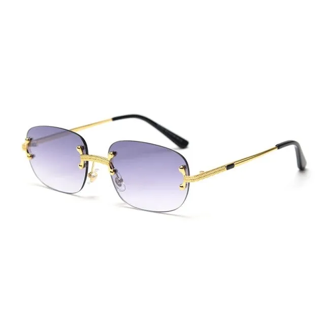 Rimless Frameless Retro Sunglasses