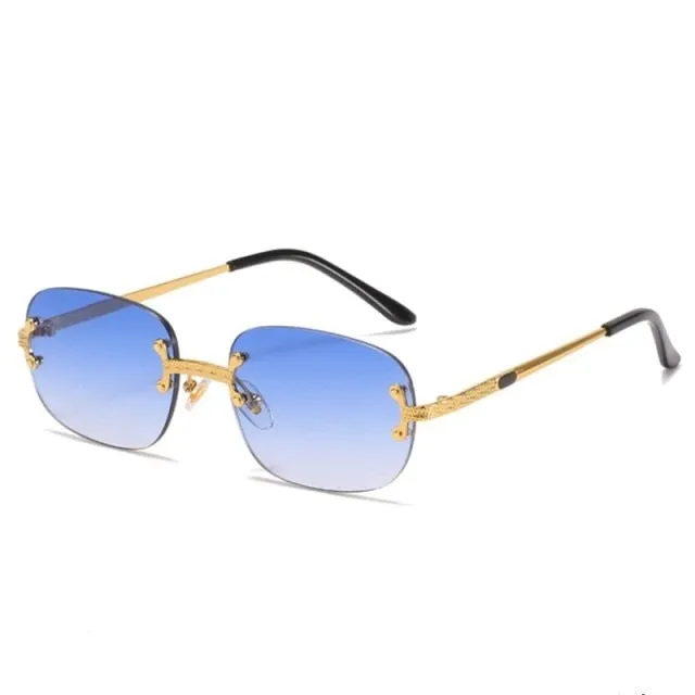 Rimless Frameless Retro Sunglasses
