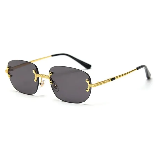 Rimless Frameless Retro Sunglasses
