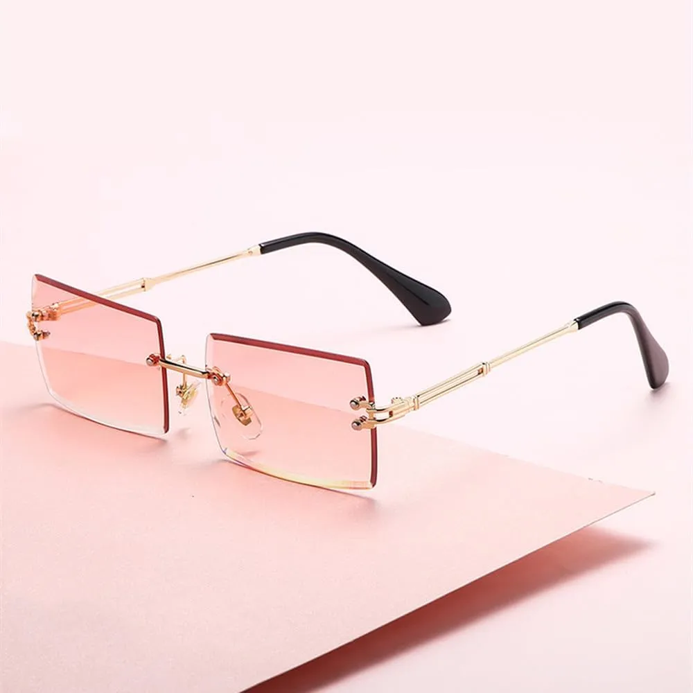 Rimless Sunglasses Women Fashion Sun Glasses Summer Decorative Frameless Eyeglasses