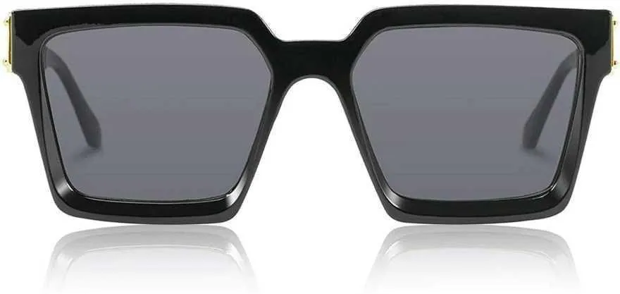 RMKK Retro Square, Round Sunglasses (For Men & Women, Black, Yellow)