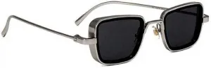 RMKK Retro Square Sunglasses (For Men & Women, Black)