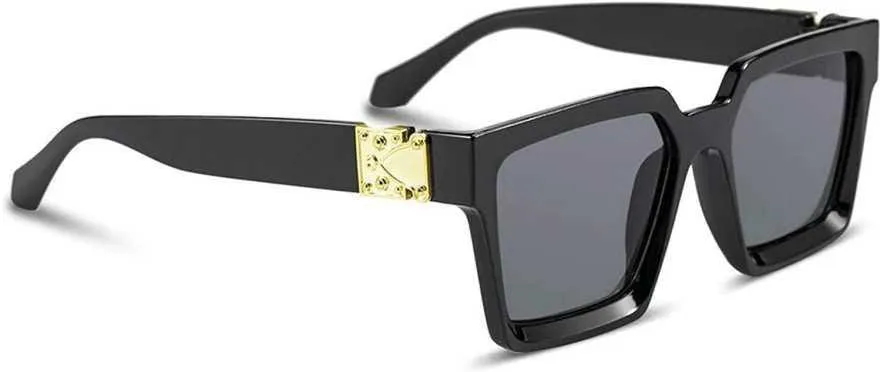RMKK Retro Square, Wrap-around Sunglasses (For Men & Women, Black)