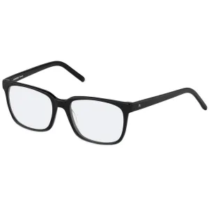 Rodenstock Men's Eyeglasses - Demo Lens Black Frame Square | R5305-A-55-18-145