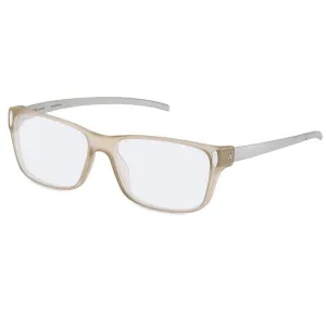 Rodenstock Men's Eyeglasses - Demo Lens Crystal Frame Rectangular | R8012-B-58-16-155