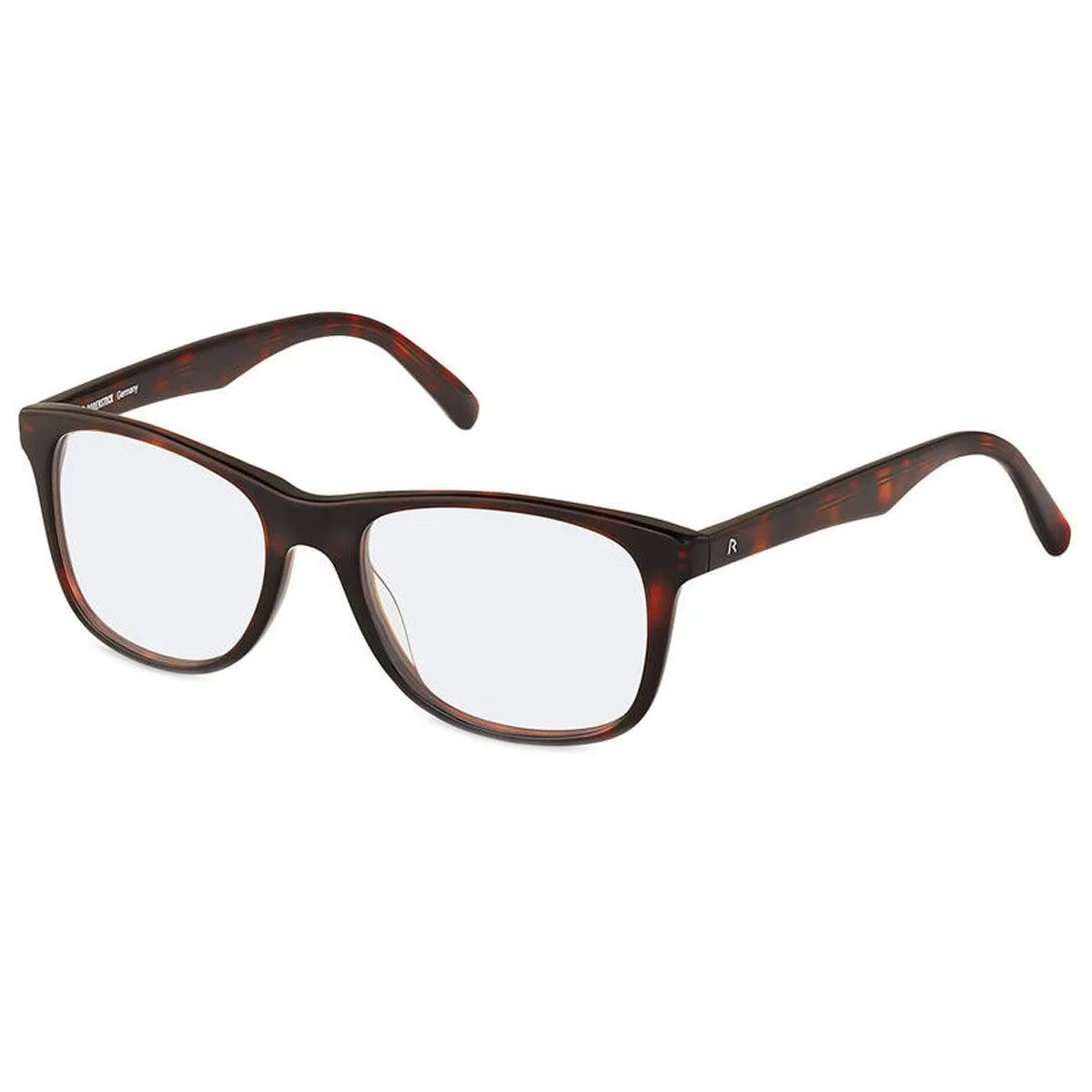 Rodenstock Men's Eyeglasses - Demo Lens Dark Havana Frame Square | R5302-B-53-17-145