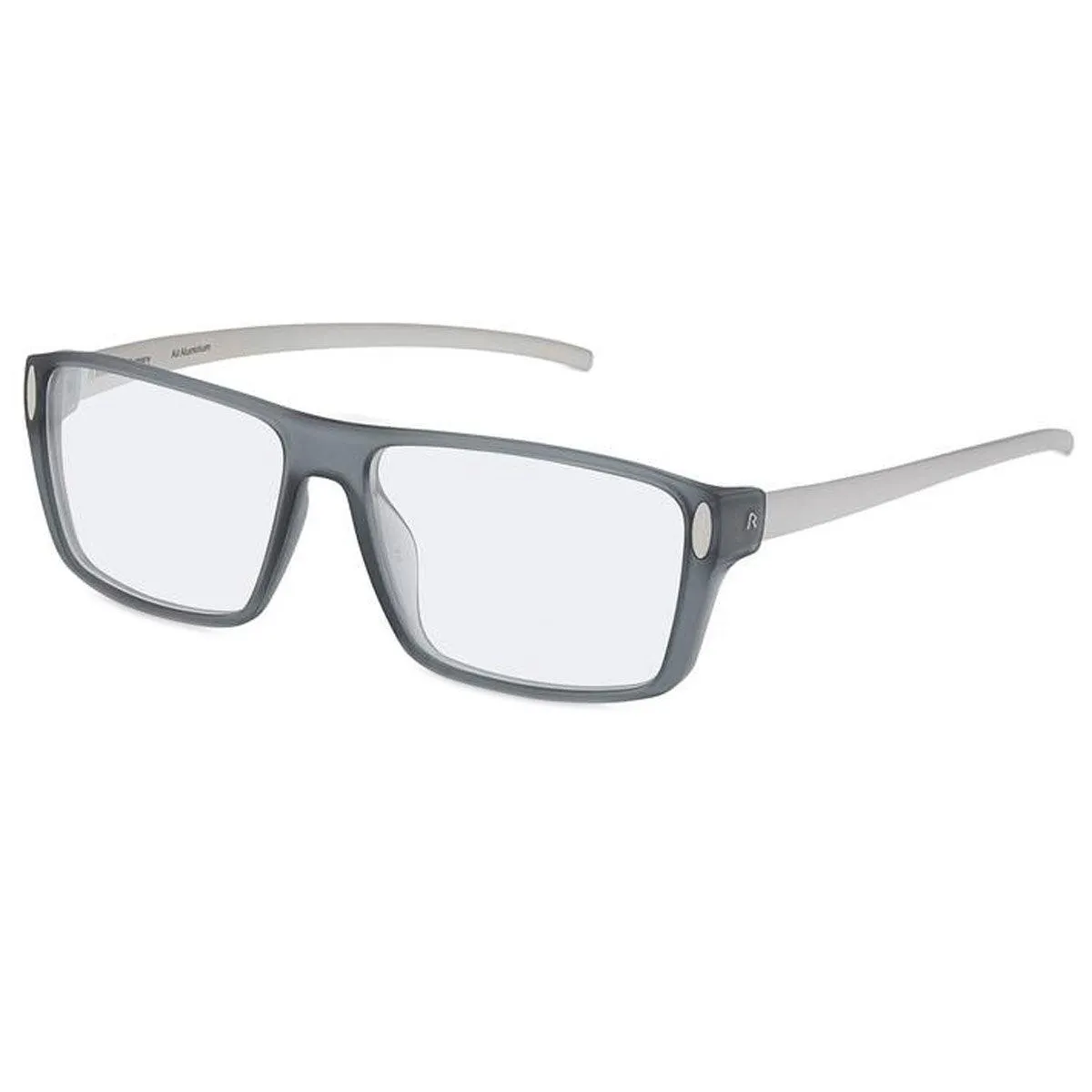 Rodenstock Men's Eyeglasses - Demo Lens Grey Frame Rectangular | R8010-B-59-15-155