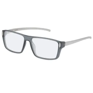 Rodenstock Men's Eyeglasses - Demo Lens Grey Frame Rectangular | R8010-B-59-15-155