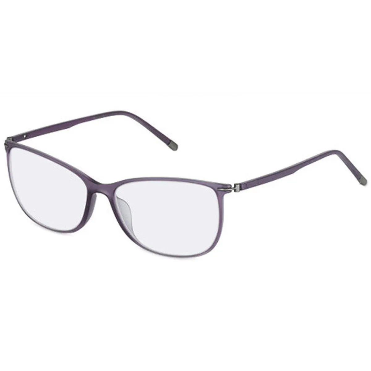 Rodenstock Women's Eyeglasses - Demo Lens Purple Frame Cat Eye | R7038-F-56-16-140