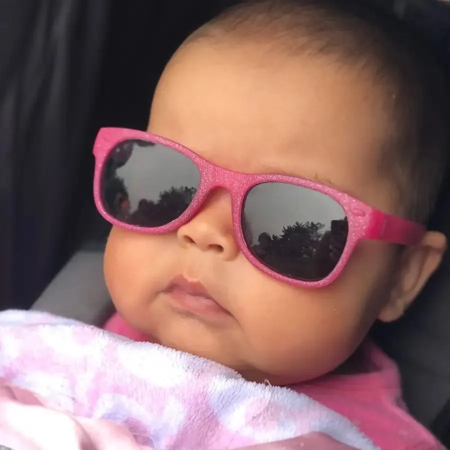 Ro.Sham.Bo Polarized Shades - Kelly Glitter Pink