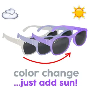 Roshambo Wonka Color-Changing Purple Kids Polarized Sunglasses - 2 Sizes