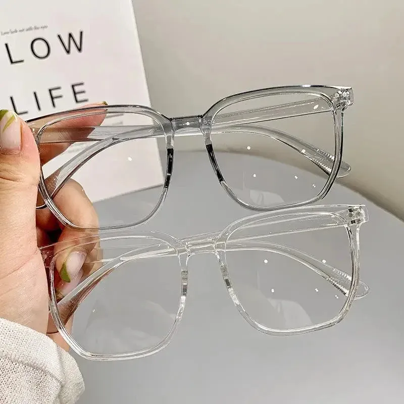 Round Eyewear Transparent Computer Glasses Frame Anti Blue Light Blocking Glasses for Women and Men