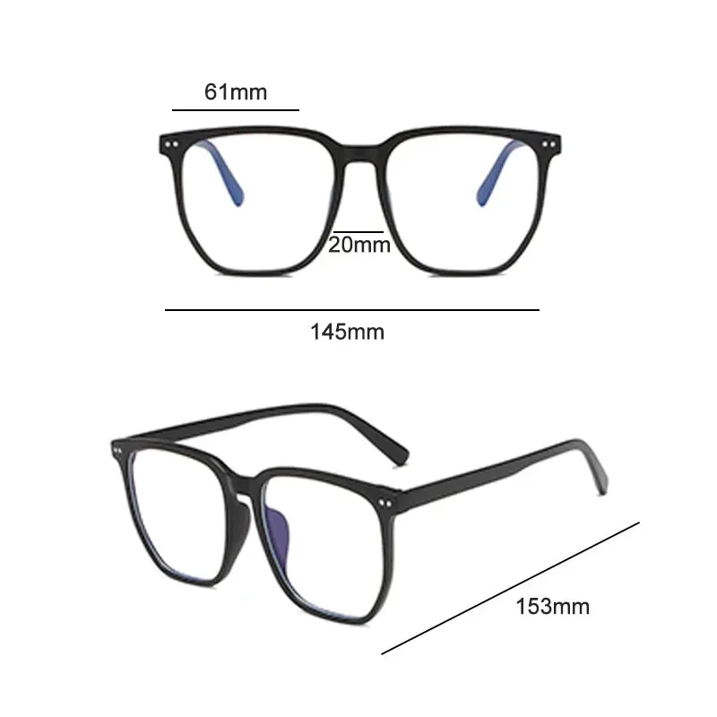 Round Eyewear Transparent Computer Glasses Frame Anti Blue Light Blocking Glasses for Women and Men