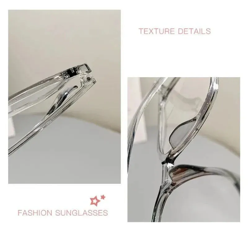Round Eyewear Transparent Computer Glasses Frame Anti Blue Light Blocking Glasses for Women and Men
