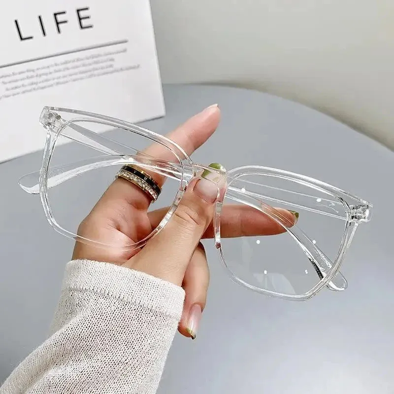 Round Eyewear Transparent Computer Glasses Frame Anti Blue Light Blocking Glasses for Women and Men