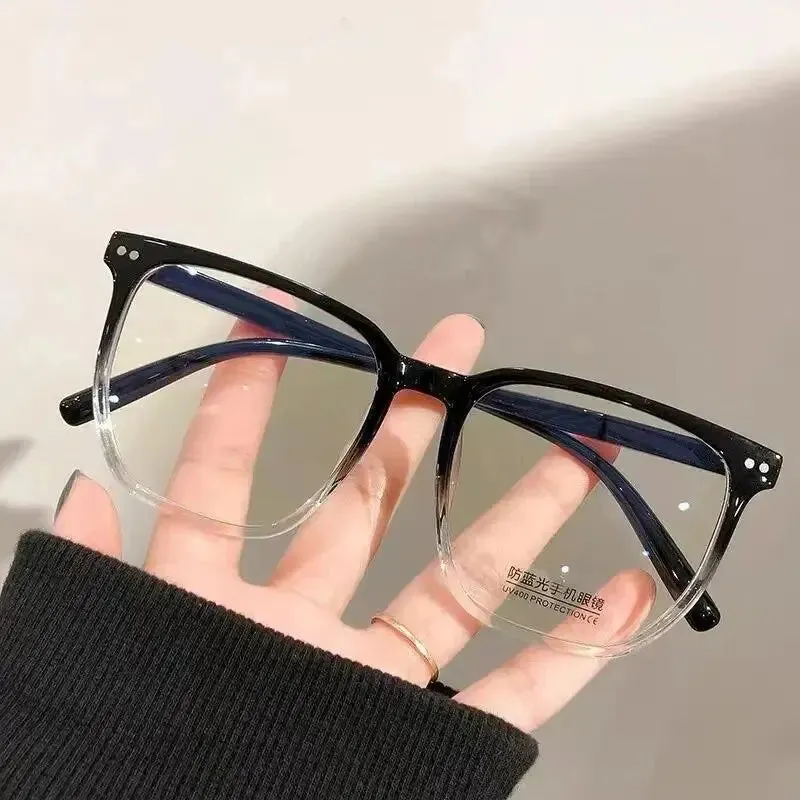 Round Eyewear Transparent Computer Glasses Frame Anti Blue Light Blocking Glasses for Women and Men