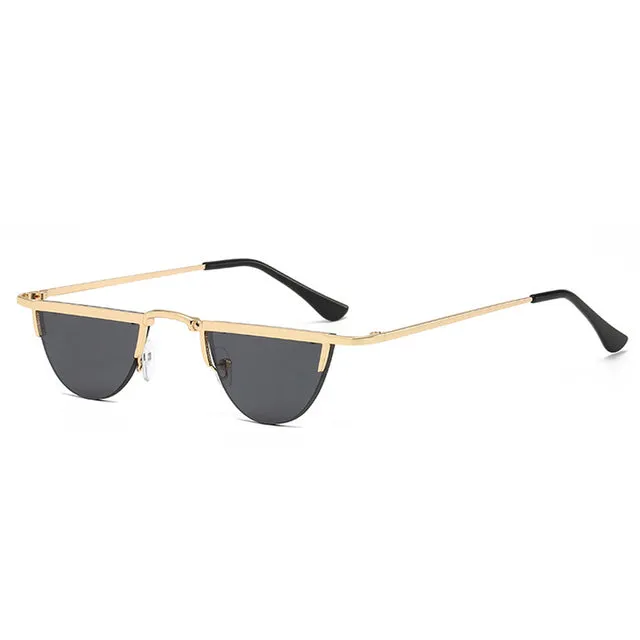 Round Rimless Sunglasses