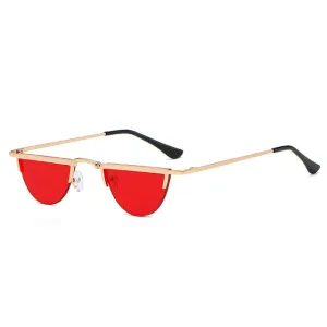 Round Rimless Sunglasses