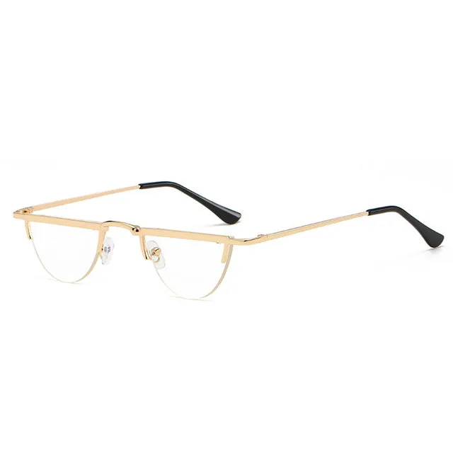Round Rimless Sunglasses