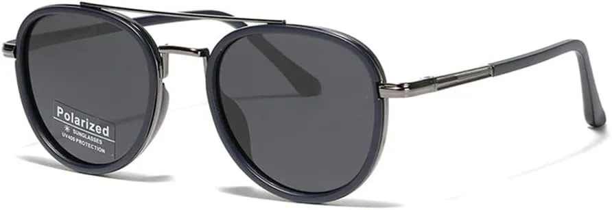 Round Sunglasses For Men Metal Polarized Sun Glasses For Women Driving