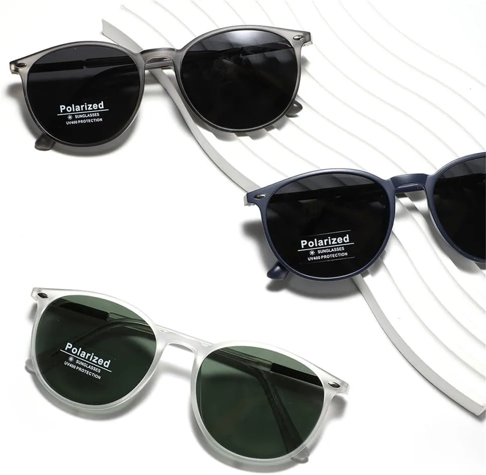 Round Sunglasses Women Polarized Sun Glasses For Men Driving Male Ultralight