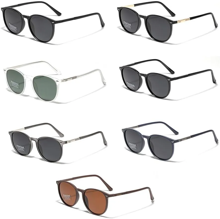 Round Sunglasses Women Polarized Sun Glasses For Men Driving Male Ultralight