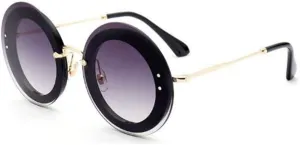 Round Sunglasses Women Vintage Gradient Shades Sun Glasses