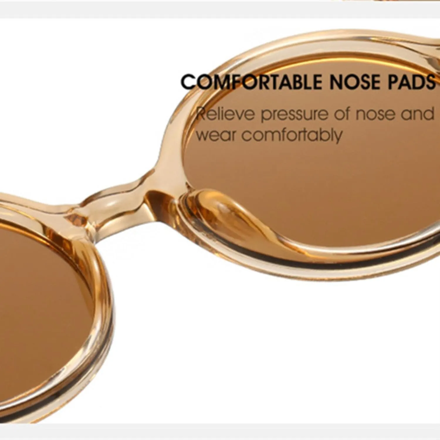 Round Women Sunglasses Fashion Punk Rivets Men Shades Uv400