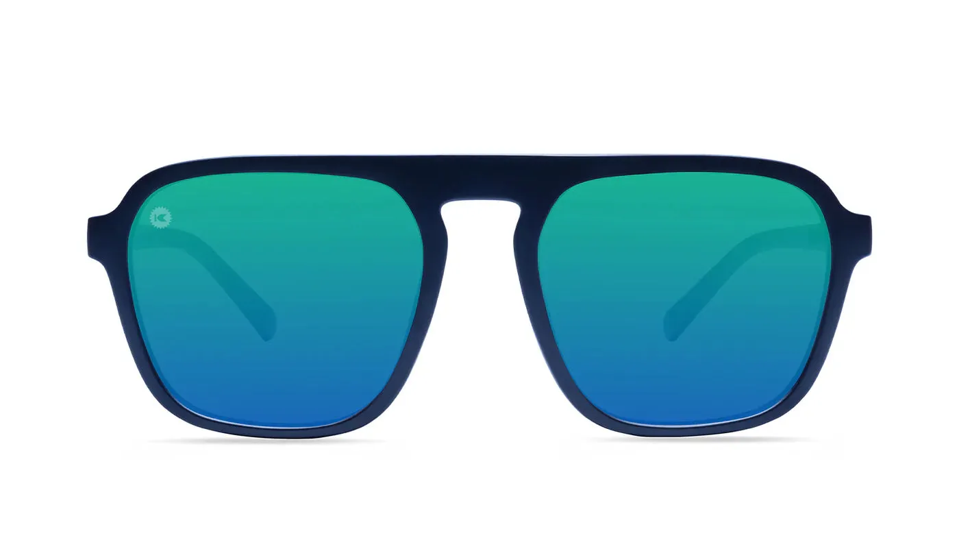 Rubberized Navy Rider Pacific Palisades Sunglasses