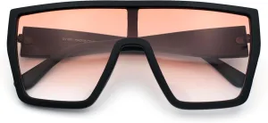 SA106 80s Flat Top Shield Robotic Plastic Sunglasses