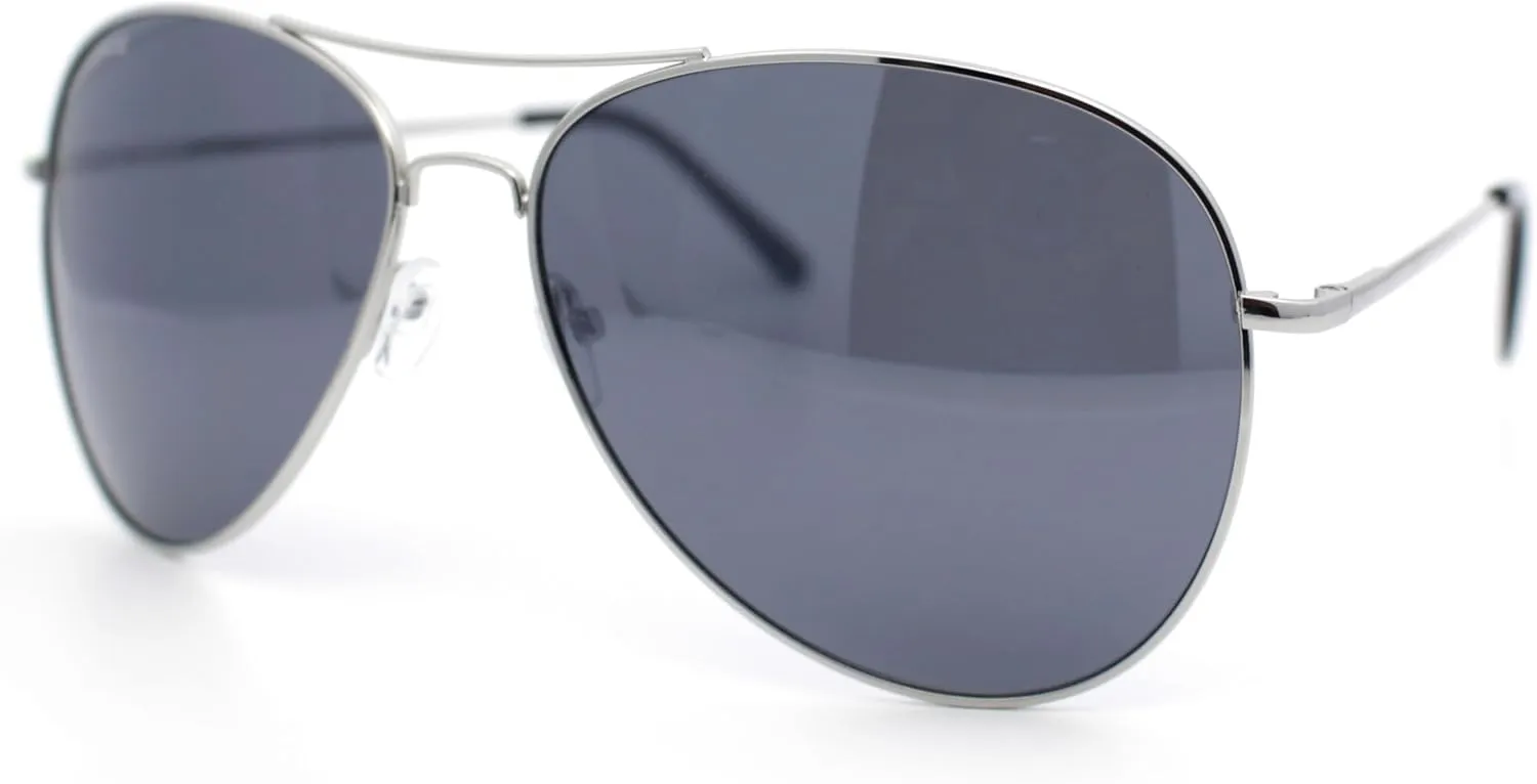 SA106 Airforce Mens Oversize Classic Officer Metal Rim Pilot Sunglasses